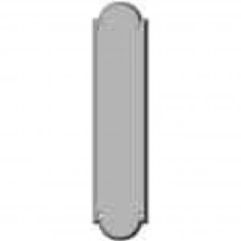 Rocky Mountain Hardware<br />E707 Push plate only - Push Single - 3" x 13" Arched Escutcheon