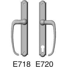 Rocky Mountain Hardware - E718/E720 - Patio Sliding Door Set - 1-3/8" x 11" Arched Escutcheons