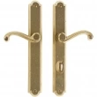 Rocky Mountain Hardware<br />E718/E785 - 1-3/8" x 11" Arched Multi-Point Entry Set Escutcheon, American Cylinder - Patio, Lever High