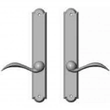 Rocky Mountain Hardware - E741/E741 - 1 3/4" x 11" Arched Multi-Point Entry Set Escutcheon, American Cylinder - Passage, Lever Low