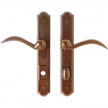 Rocky Mountain Hardware<br />E745/E747 - 1 3/4" x 11" Arched Multi-Point Entry Set Escutcheon, American Cylinder - Entry, Lever High