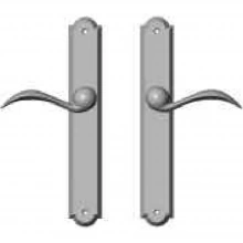 Rocky Mountain Hardware - E746/E746 - 1 3/4" x 11" Arched Multi-Point Entry Set Escutcheon, Profile Cylinder - Full Dummy, Lever High