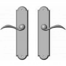 Rocky Mountain Hardware<br />E751/E751 - 2 1/2" x 11" Arched Multi-Point Entry Set Escutcheon, American Cylinder - Passage, Lever High