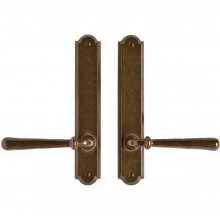 Rocky Mountain Hardware<br />E776/E776 - 1 3/4" x 10" Arched Multi-Point Entry Set Escutcheon, American Cylinder - Full Dummy, Lever Low