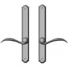 Rocky Mountain Hardware<br />E786/E786 - 1 3/8" x 11" Arched Multi-Point Entry Set Escutcheon, American Cylinder - Full Dummy, Lever Low
