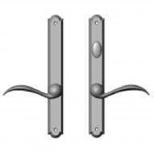 Rocky Mountain Hardware<br />E786/E787 - 1-3/8" x 11" Arched Multi-Point Entry Set Escutcheon, American Cylinder - Patio, Lever Low