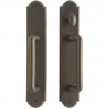 Rocky Mountain Hardware - E790/E791 - Patio Sliding Door Set - 2-1/2" x 13" Arched Escutcheons