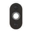 Emtek<br />2442 - Door Bell Button with STRETTO Oval Plate Rosette 1-1/2" x 3" 