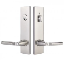 Emtek<br />5312 - Modern Rectangular Two-Point Single Cylinder Lock