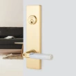 Emtek<br />5312 Select Brass - Modern Rectangular Two-Point Single Cylinder Lock
