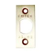 Emtek<br />83230 - Faceplate and Screws for Standard or 28 Degree Rotational Latches, Passage/Privacy, Square Corners