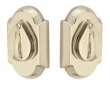 Emtek<br />8357 - Tumbled White Bronze #1 Style Plate and Flap Deadbolt Double Cylinder