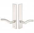 Emtek<br />13B4-SS - Modern Plates 2" x 10" - Non-Keyed Fixed Handle Outside, Operating Handle Inside #3 Stainless Steel