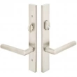 Emtek<br />14A4-SS - Modern Plates 1.5" x 11" - Non-Keyed Fixed Handle Outside, Operating Handle Inside #4 Stainless Steel