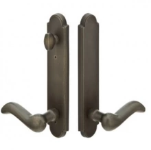 Emtek - 1723 - Arched Plates 2" X 10" - Non-Keyed American Style T-Turn Inside (Patio Function) #7