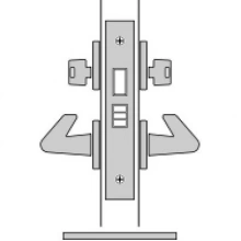 FSB Door Hardware  - SML 7122 - A. Store Door Mortise Lock, Latch Bolt By Handle, Deadbolt By Key, Either Side