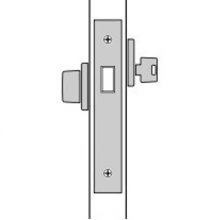FSB Door Hardware  - SML 7181 - P. Single Cylinder Mortise Deadbolt, Thumbturn Inside With Key Outside