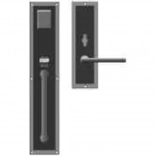 Rocky Mountain Hardware - G130/E116 - Entry Mortise Lock Set - 3-1/2" x 18" Exterior with 3" x 10" Interior Designer Escutcheons