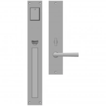 Rocky Mountain Hardware<br />G152/E141 - Entry Mortise Lock Set - 2-1/2" x 18" Exterior with 2-1/2" x 13" Interior Edge Escutcheons