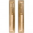 Rocky Mountain Hardware<br />G21033/G21031 - Entry Mortise Lock Set - 3-3/4" x 20" Exterior with 3-3/4" x 20" Interior Escutcheons