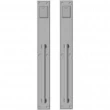 Rocky Mountain Hardware<br />G233/G233 Grips both sides - Pull/Pull Double Cylinder Dead Bolt - 2-1/4" x 20" Metro Escutcheons