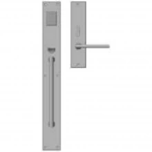 Rocky Mountain Hardware - G238/E207 - Entry Mortise Lock Set - 2-3/4" x 23" Exterior with 2-1/4" x 10" Interior Metro Escutcheons