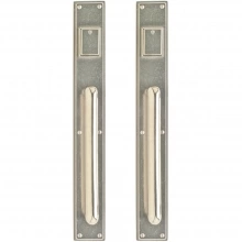Rocky Mountain Hardware<br />G301/G301 Grips both sides - Pull/Pull Double Cylinder Dead Bolt - 2-3/4" x 20" Stepped Escutcheons