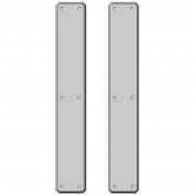 Rocky Mountain Hardware<br />G30431/G30431 Push plates only - Push Double - 3" x 19" Hammered Escutcheons