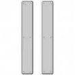 Rocky Mountain Hardware<br />G30431/G30431 Push plates only - Push Double - 3" x 19" Hammered Escutcheons
