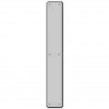Rocky Mountain Hardware<br />G30431 Push plate only - Push Single - 3" x 19" Hammered Escutcheons