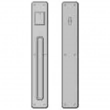 Rocky Mountain Hardware<br />G30433/G30432 Grip one side - Push/Pull Dead Bolt - 3" x 19" Hammered Escutcheons