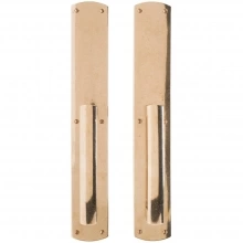 Rocky Mountain Hardware<br />G30530/G30530 Grips both sides - Pull/Pull Dummy - 3" x 19" Convex Escutcheons 