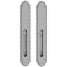 Rocky Mountain Hardware - G30631/G30631 Grips both sides - Pull/Pull Dummy - 3" x 19" Corbel Arched Escutcheons