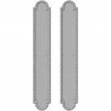 Rocky Mountain Hardware<br />G30631/G30631 Push plates only - Push Double - 3" x 19" Corbel Arched Escutcheons