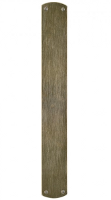 2 3/4" x 19 7/8" Curved Escutcheon - G504