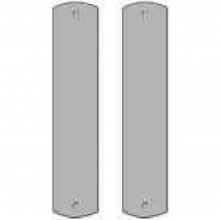 Rocky Mountain Hardware - G560/G560 Push plates only - Push Double - 2-3/4" x 13" Curved Escutcheons