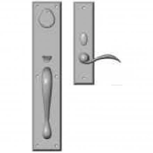 Rocky Mountain Hardware - G601/E431 - Entry Mortise Lock Set - 3-1/2" x 18" Exterior with 2-1/2" x 10" Interior Rectangular Escutcheons