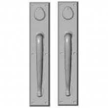 Rocky Mountain Hardware - G601/G601 Grips both sides - Pull/Pull Double Cylinder Dead Bolt - 3-1/2" x 18" Rectangular Escutcheons