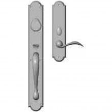 Rocky Mountain Hardware - G761/E721 - Entry Dead Bolt/Spring Latch Set - 2-3/4" x 20" Exterior with 2-1/2" x 11" Interior Arched Escutcheons