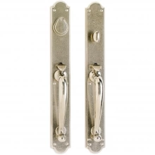 Rocky Mountain Hardware - G761/G762 - Entry Mortise Lock Set - 2-3/4" x 20" Arched Escutcheons