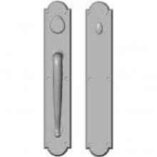 Rocky Mountain Hardware<br />G770/G772 Grip one side - Push/Pull Dead Bolt - 3-1/2" x 20" Arched Escutcheons