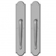 Rocky Mountain Hardware<br />G771/G771 Grips both sides - Pull/Pull Dummy - 3-1/2" x 20" Arched Escutcheons