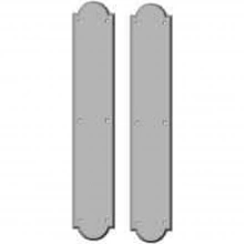 Rocky Mountain Hardware - G771/G771 Push plates only - Push Double - 3-1/2" x 20" Arched Escutcheons