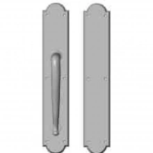 Rocky Mountain Hardware<br />G771/G771 Grip one side - Push/Pull Dummy - 3-1/2" x 20" Arched Escutcheons