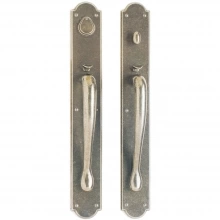 Rocky Mountain Hardware - G781/G782 - Entry Mortise Lock Set - 3-1/2" x 26" Arched Escutcheons