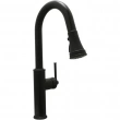 Huntington Brass<br />K1830049-MYJ - Crest Pull Down Kitchen Sink Faucet in Matte Black without Deck Plate