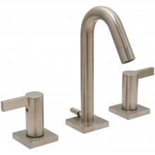 Huntington Brass - W4520302-1 - Emory Collection Wide Spread Bathroom Sink Faucet in PVD Satin Nickel