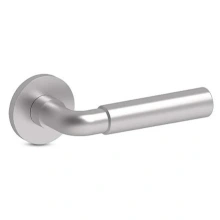 INOX Unison Hardware<br />GS276 TL4 - Tubular Plaza Lever with GS Rosette in AISI 304 Stainless Steel