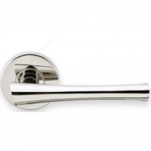 INOX Unison Hardware<br />RA214 TL4 - Tubular Champagne Lever with RA Rosette in AISI 304 Stainless Steel