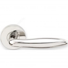 INOX Unison Hardware<br />RA226 TL4 - Tubular Summer Lever with RA Rosette in AISI 304 Stainless Steel
